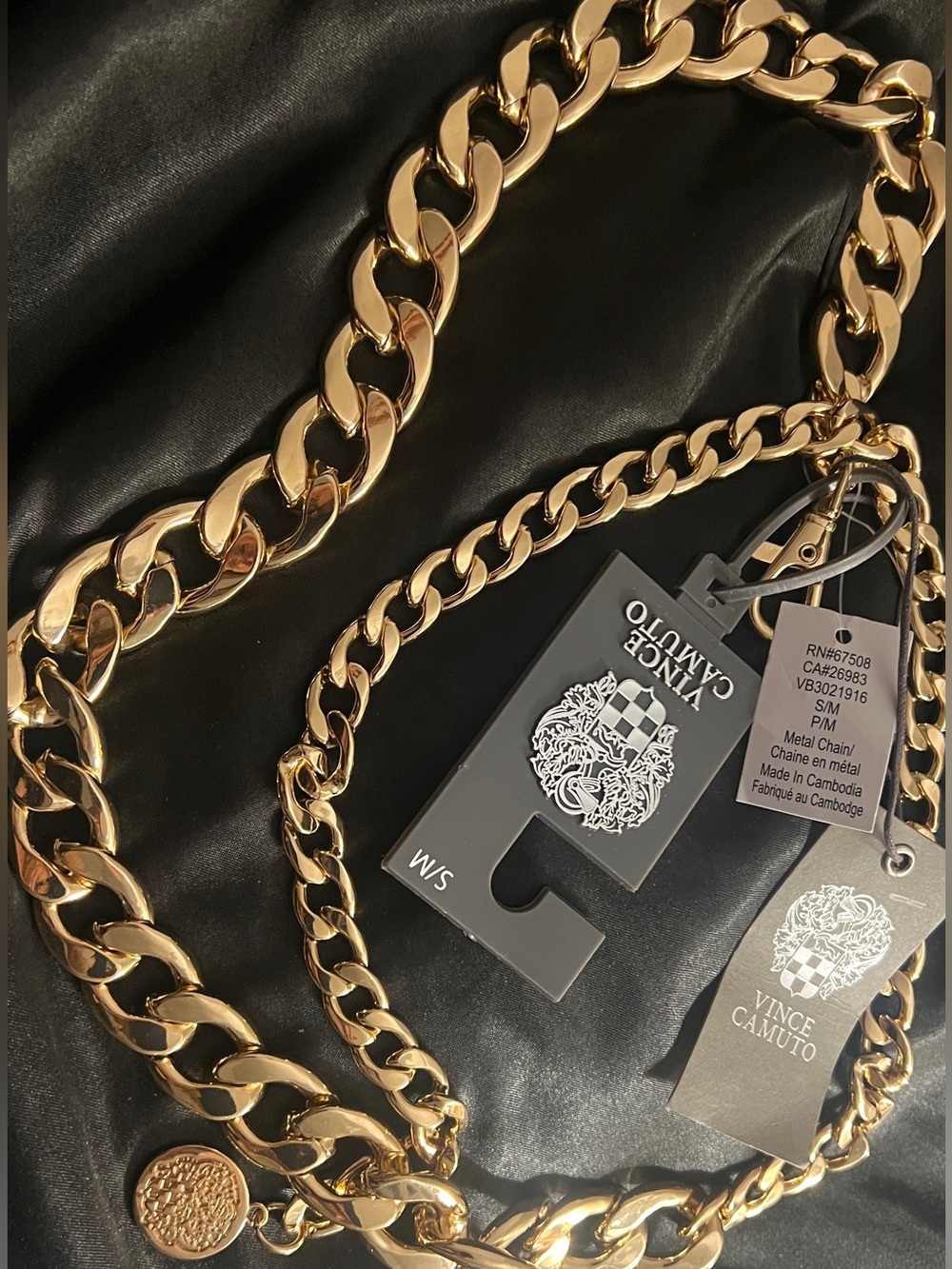 Vince Camuto Gold-Tone Chunky Chain Belt